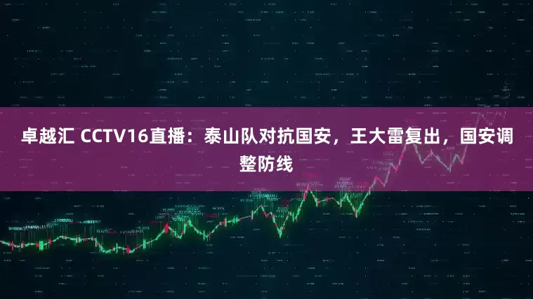 卓越汇 CCTV16直播：泰山队对抗国安，王大雷复出，国安调整防线